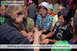 Teaching the importance of hand-washing
