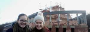 Girls from class 8 visiting the constructions