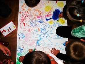 "Painting for peace" with the kids in Ternopil