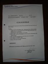 Ashish's CT Scan Results