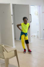 Karen is happy with her new prosthesis