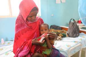 A mother and child affected by drought in Ethiopia
