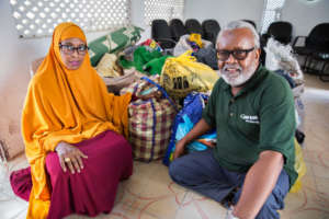 Concern staff Hawa Wehliye and Ibrahim Ambar