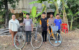 Student bicycle support for safer school journeys