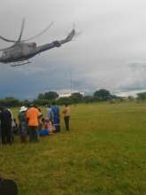 Zimbabwean Airforce Airlifting Stranded Villagers