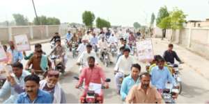 Motorbikes Hepatitis awareness rally- Ghotki