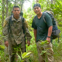 Rangers Hilberto & Octavio on a patrol