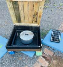 Voila! Functional solar oven.Cup of tea anyone?