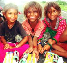 The #Happiness of Slum children's !!