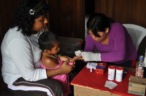 Base line testing for anemia.