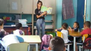 Storytelling early in the morning