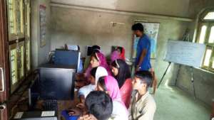 Computer class in Nimli village