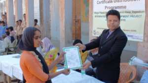 Certificate distribution ceremony