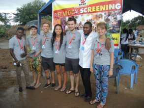 The amazing volunteer health-screening team