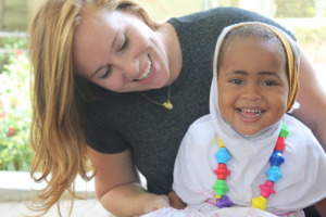 Brianna, Young Leadership Director, with Nihlat