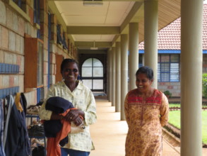 Phyllis Keino & Mrs Sebastian, the administrator