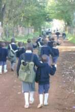 On the way to school.