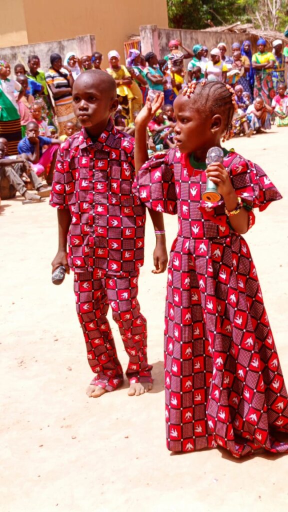 Children singing