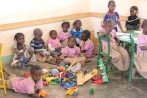 Kids in the play corner