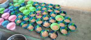 Meal ready for the nursery school children