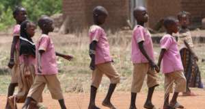 Children walking to school