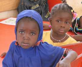 2 young girls at the nursery school
