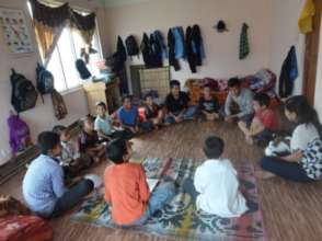 Gorkha Transit Center counseling session