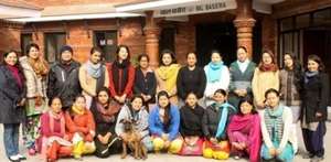 Teachers at a psychological intervention training