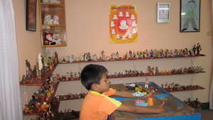 Sand play is an important theraputic tool