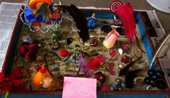 Sona's first sand tray at Ankur Counseling Center