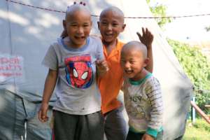 After rescue at the transit center