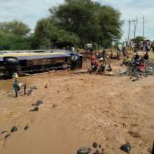Flooding on the road to Kitale