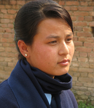 One of the best students at the Kathmandu School for the Deaf