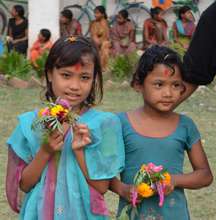 Two very young freed Kamlari