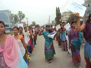 Former indentured servants protest the practice