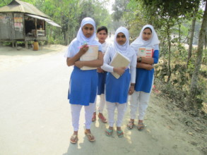 Babita goes to school with her Classmates.JPG