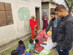 Chief Guest Visit the Drawing Competition