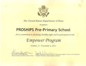 Recognition Certificate from USA on Education