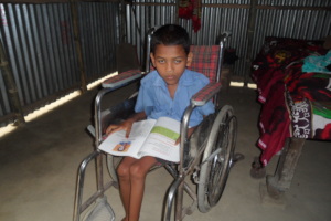 Ranjan is Wheel Chair User Children