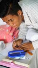 Kosal concentrated on his study
