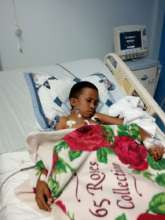 Allan, 10, from Grenada is recovering