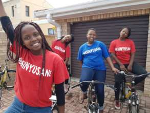 Girls in the House Learn to Ride the Bikes