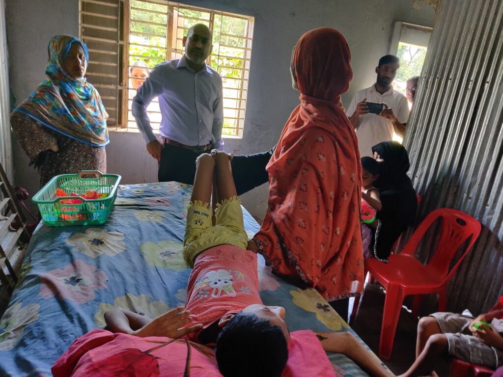 Upazilla Nirbahi Officer visited Therapy Service