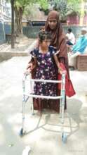 Children walking after receiving therapy service