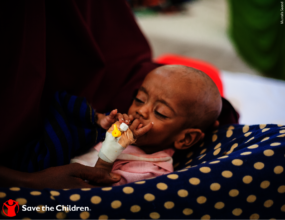 Amran* holds her six month-old son, Sakariye*