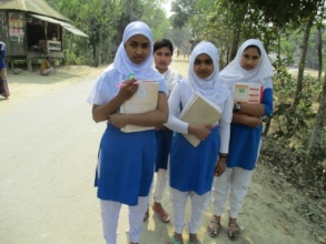 Babita  going to school with her school Friends