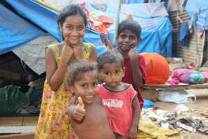 Children in one of the south Goa Slum_____