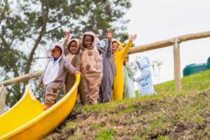 ECD children playing in animal onesies!