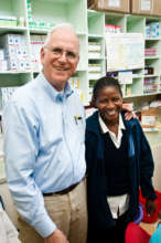 Dr. Mamlin at the Mosoriot Clinic