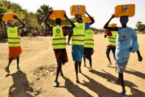 Oxfam is carrying out food distributions